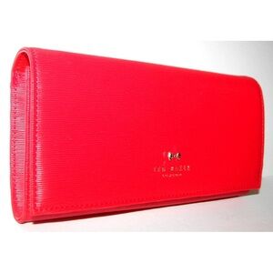 Ted Baker London Micro Bow Convertible Crossbody/Clutch Bag In Red Leather